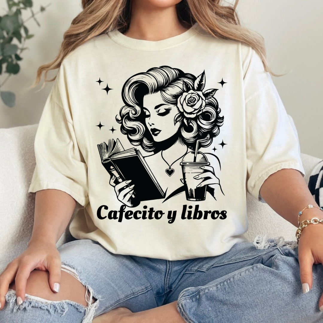 Cafecito y Libros T-Shirt