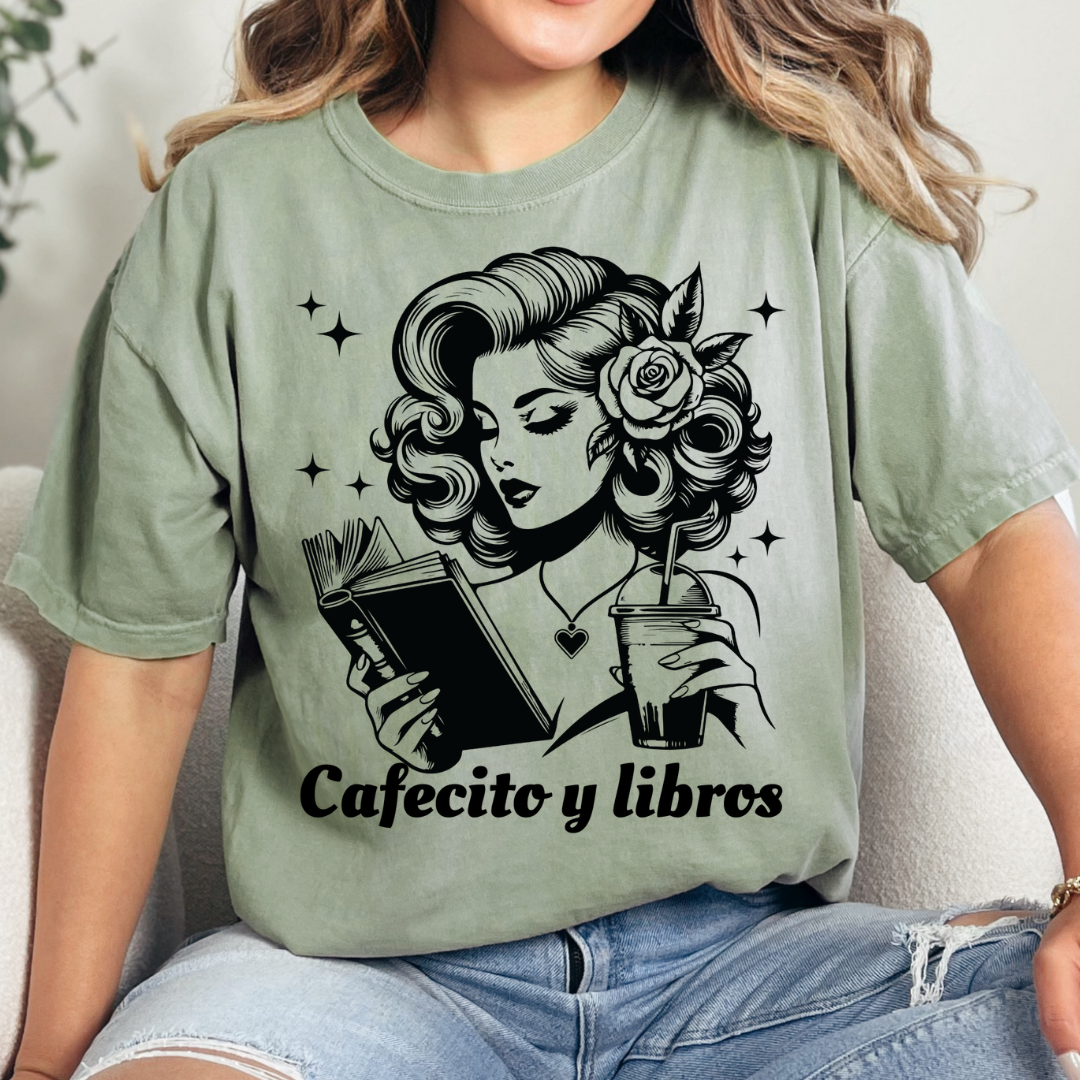 Cafecito y Libros T-Shirt