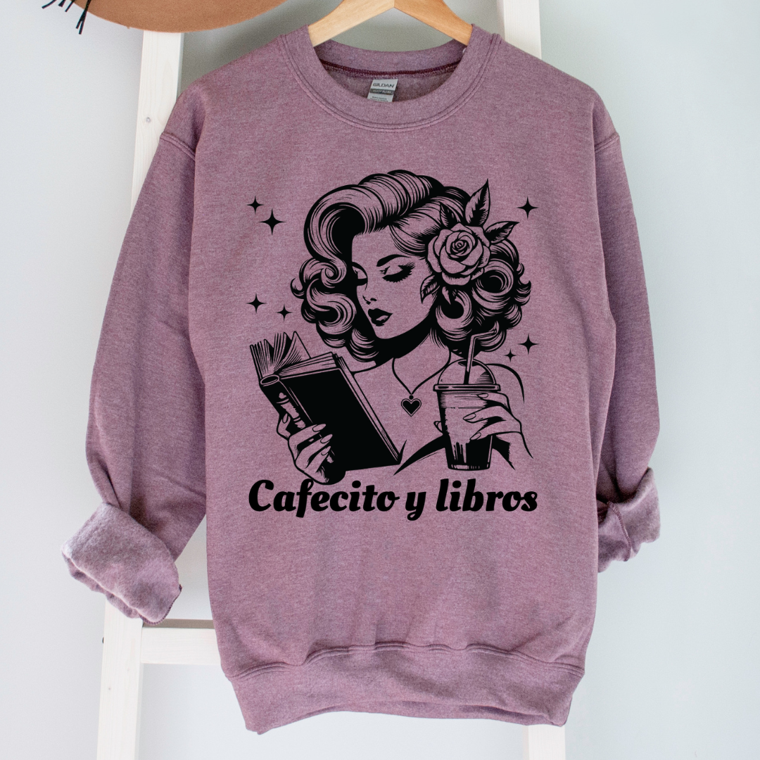 Cafecito y Libros Crewneck