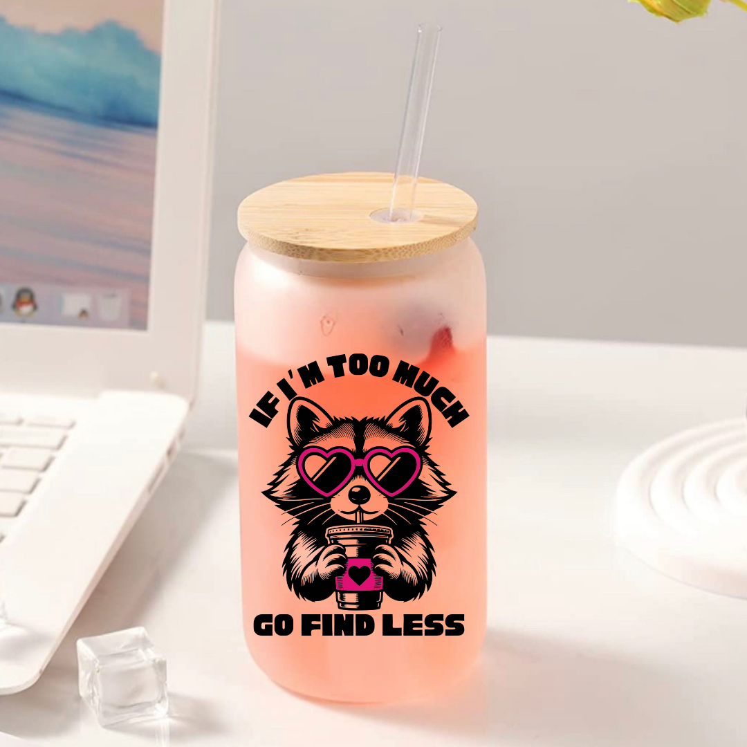 Go Find Less Glass Tumbler