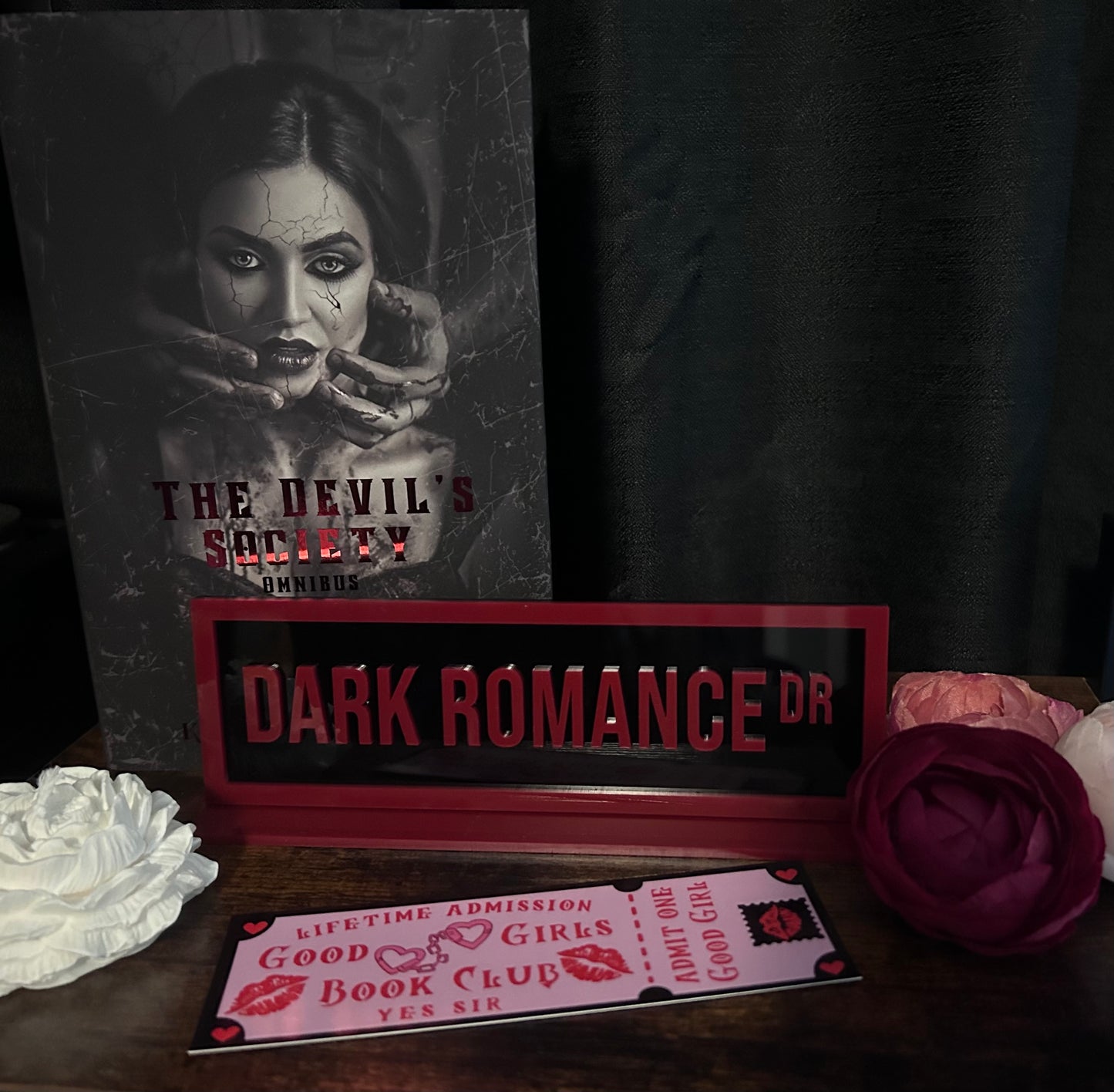 Dark Romance Dr Bookshelf Sign