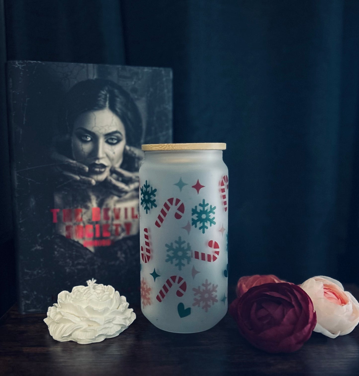 Holly Jolly Smut Reader Glass Tumbler