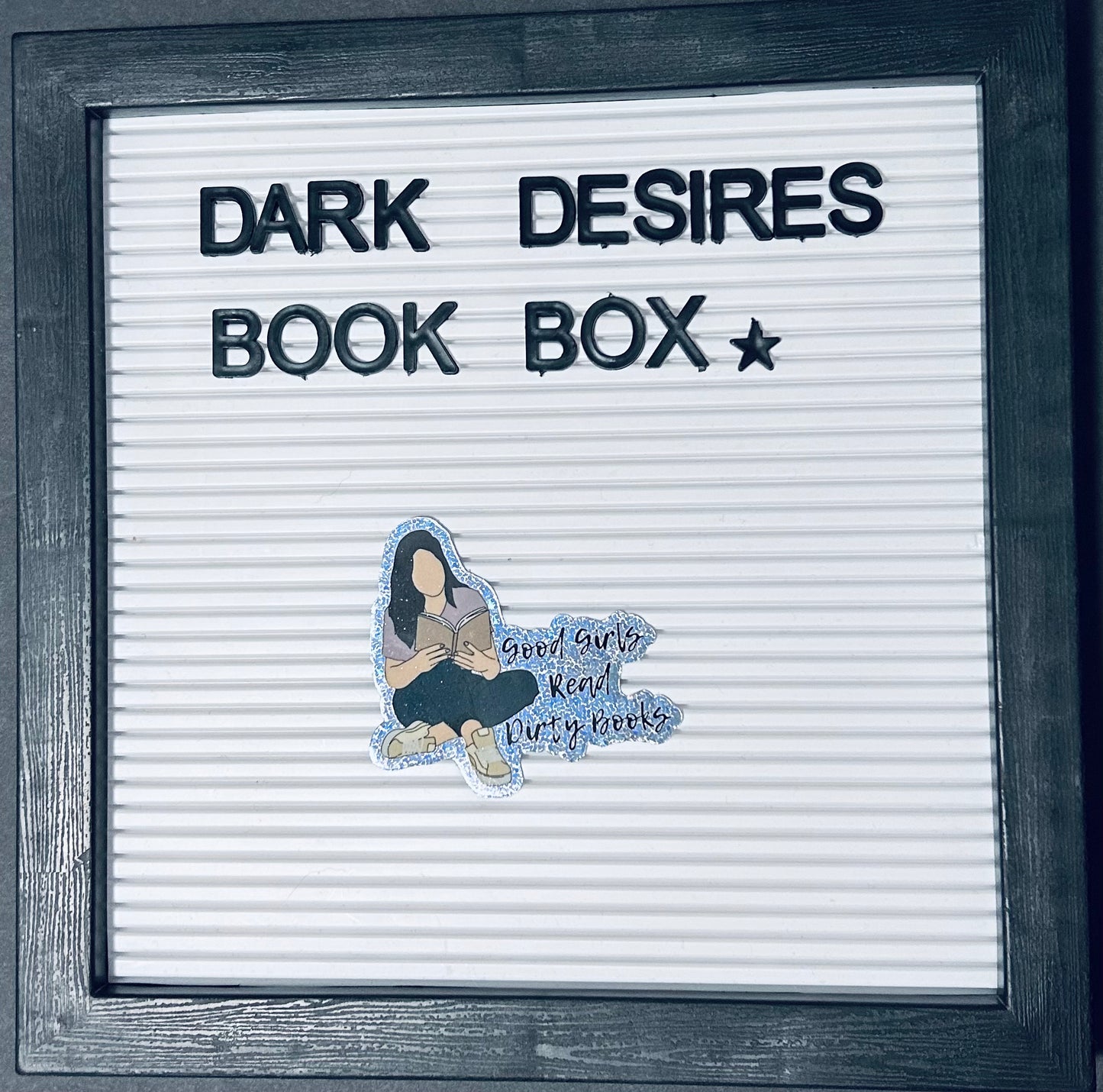 Glitter Good Girls Read Dirty Books Sticker