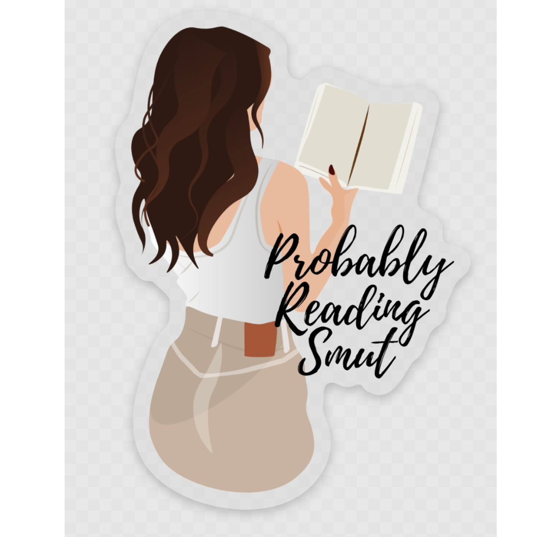Clear Probably Reading Smut Sticker