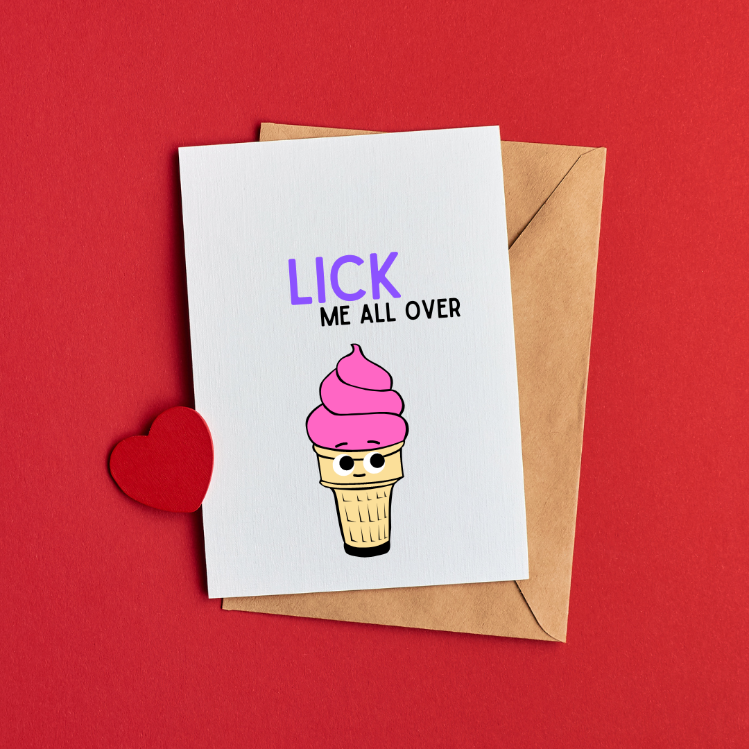 Lick Me Card