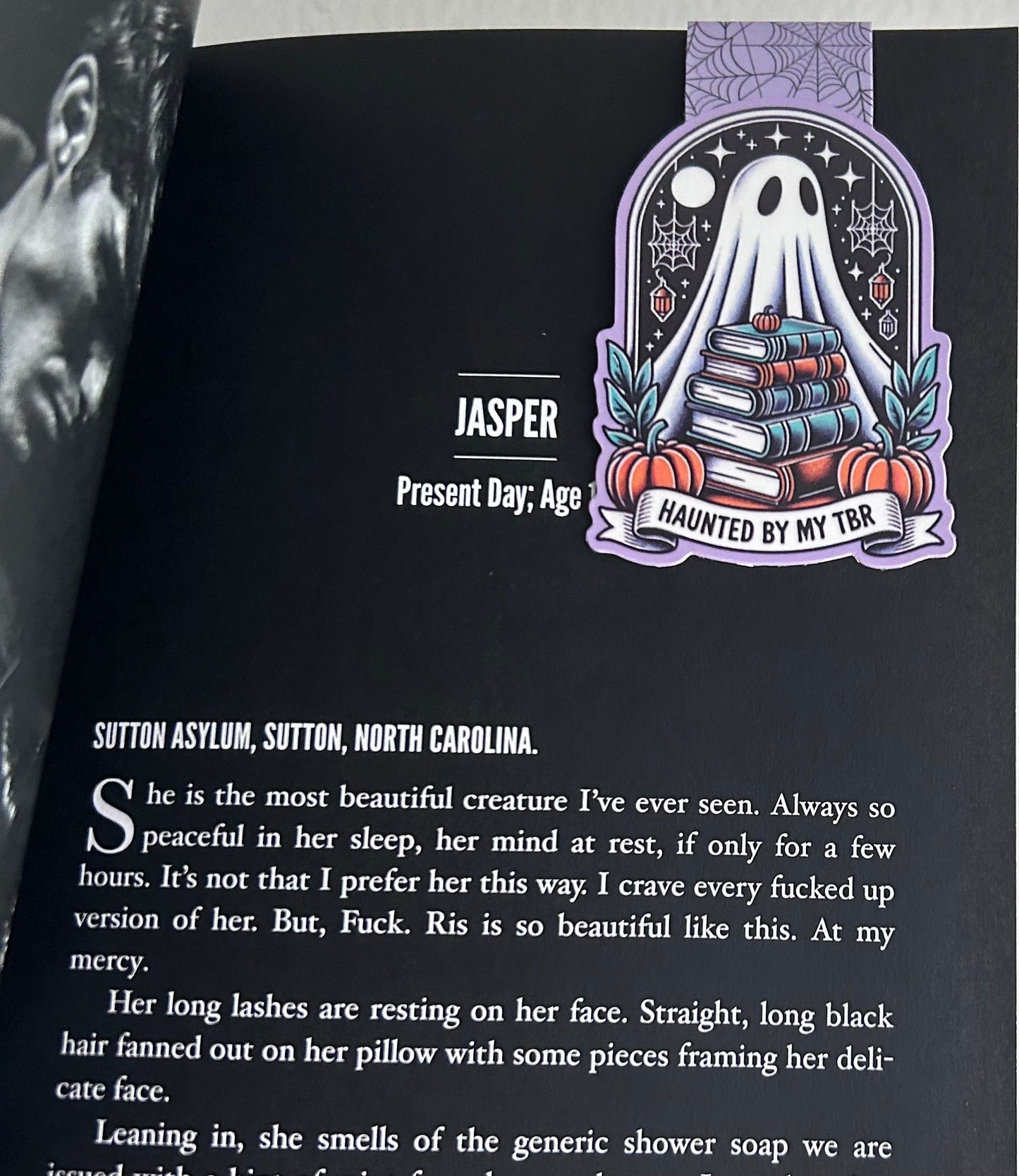Haunted by my TBR bookmark