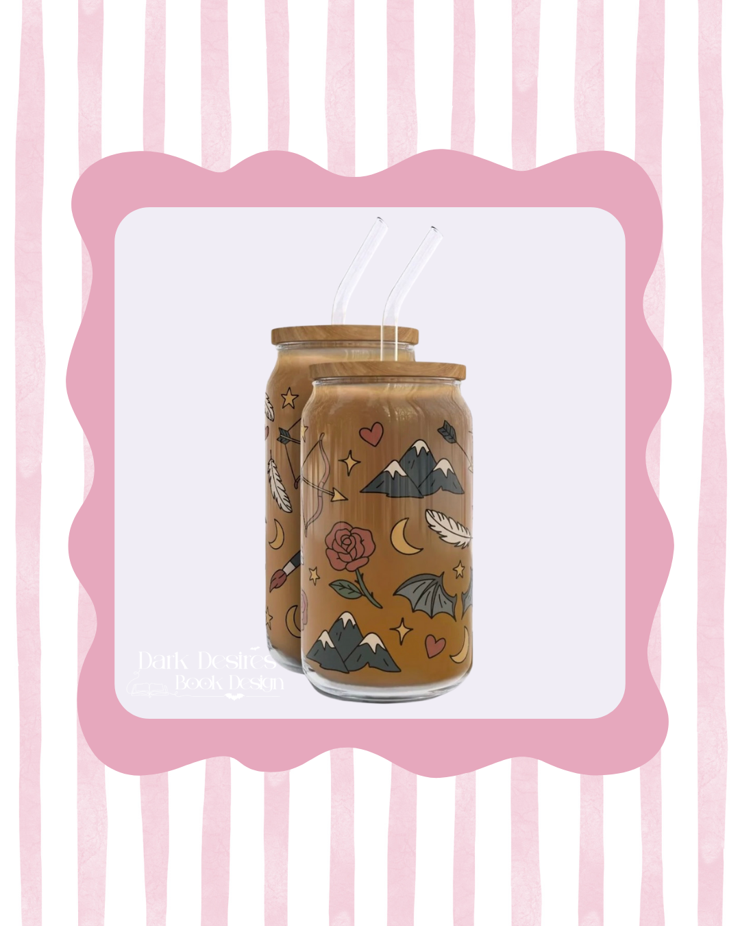 Fantasy Frosted Glass Tumbler