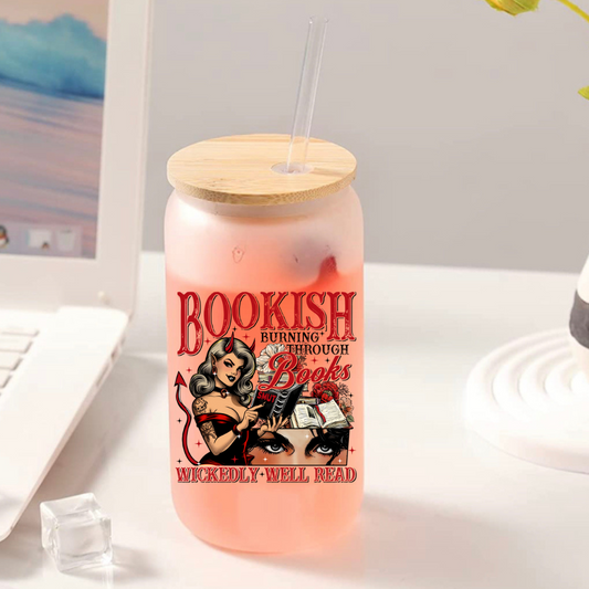 Wickedly Well Read Glass Tumbler