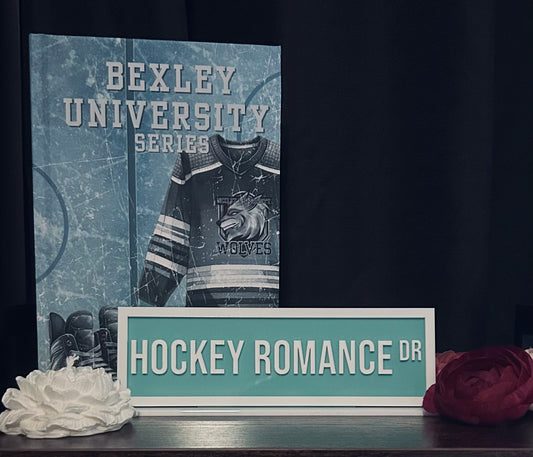 Hockey Romance Dr Bookshelf Sign