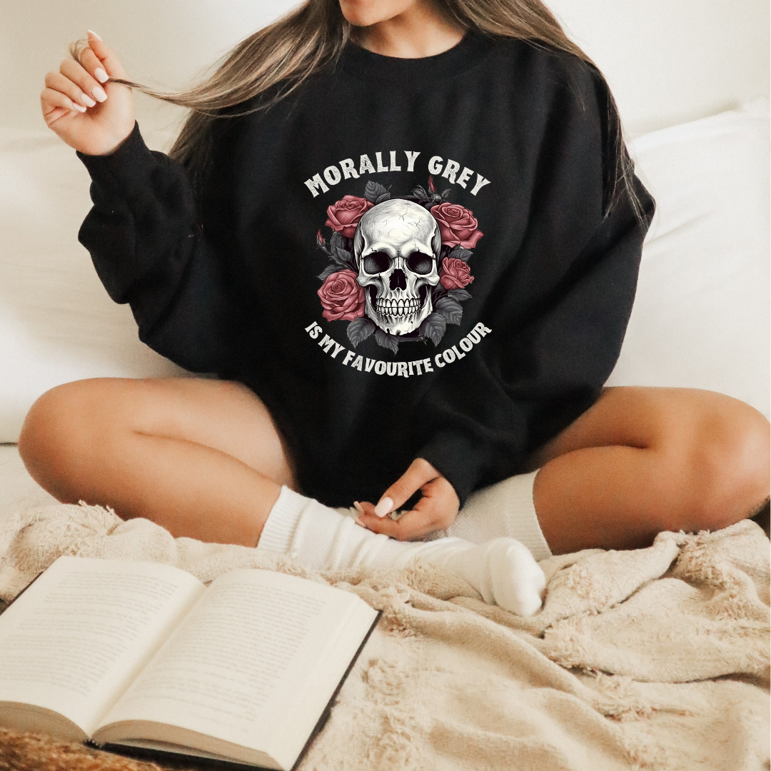 Morally Grey Crewneck Black