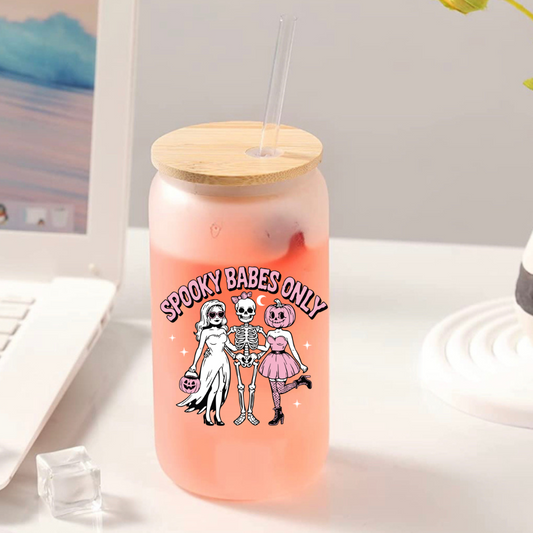 Spooky Babes Only Glass Tumbler