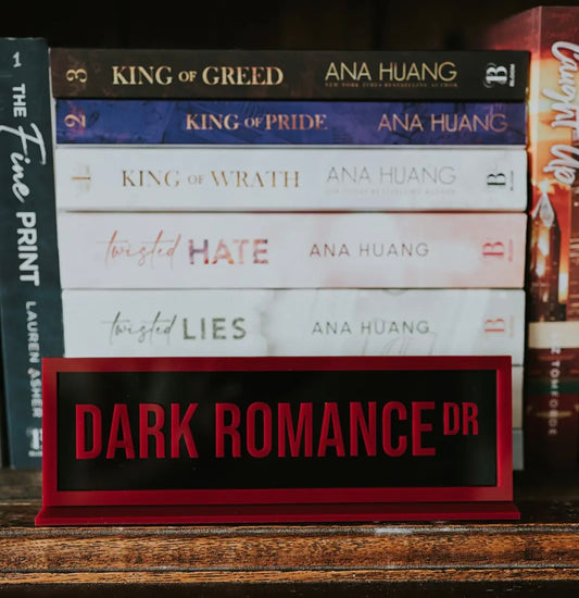 Dark Romance Dr Bookshelf Sign