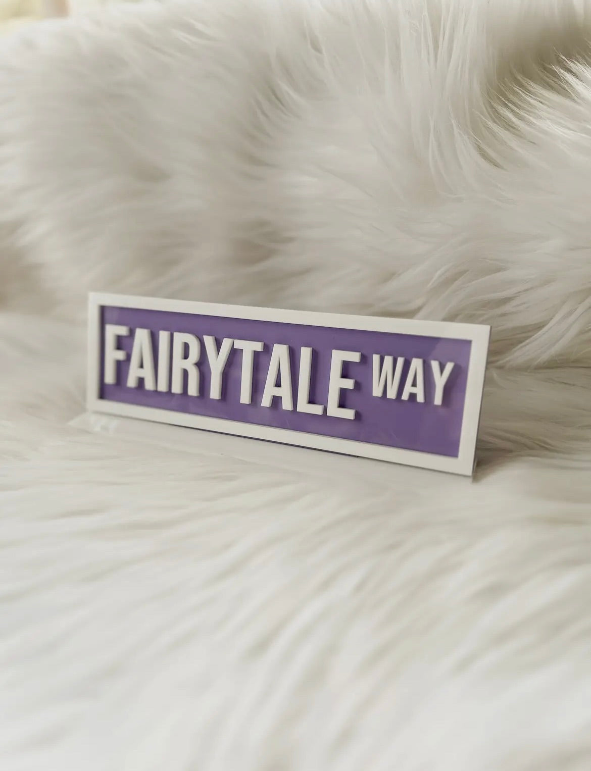 Fairytale Way Bookshelf Sign