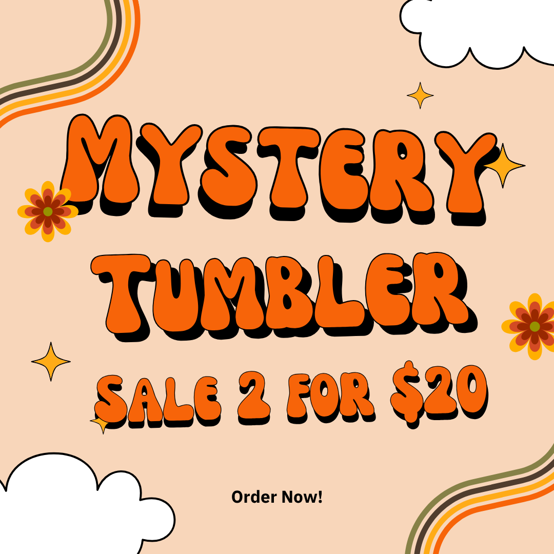 Two Mystery Frosted Glass Tumblers for $20