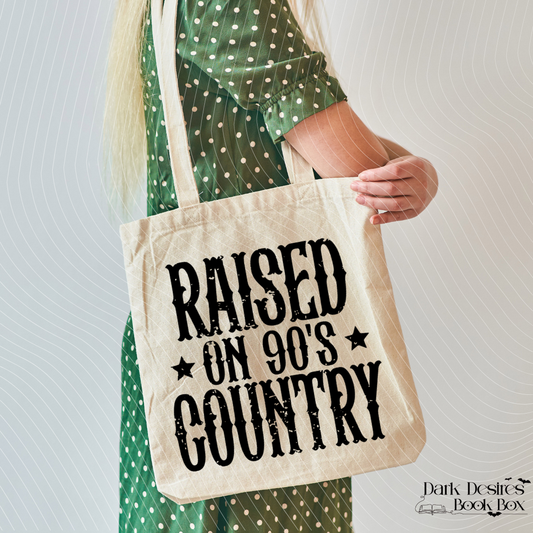 Raised on 90's Country Tote bag