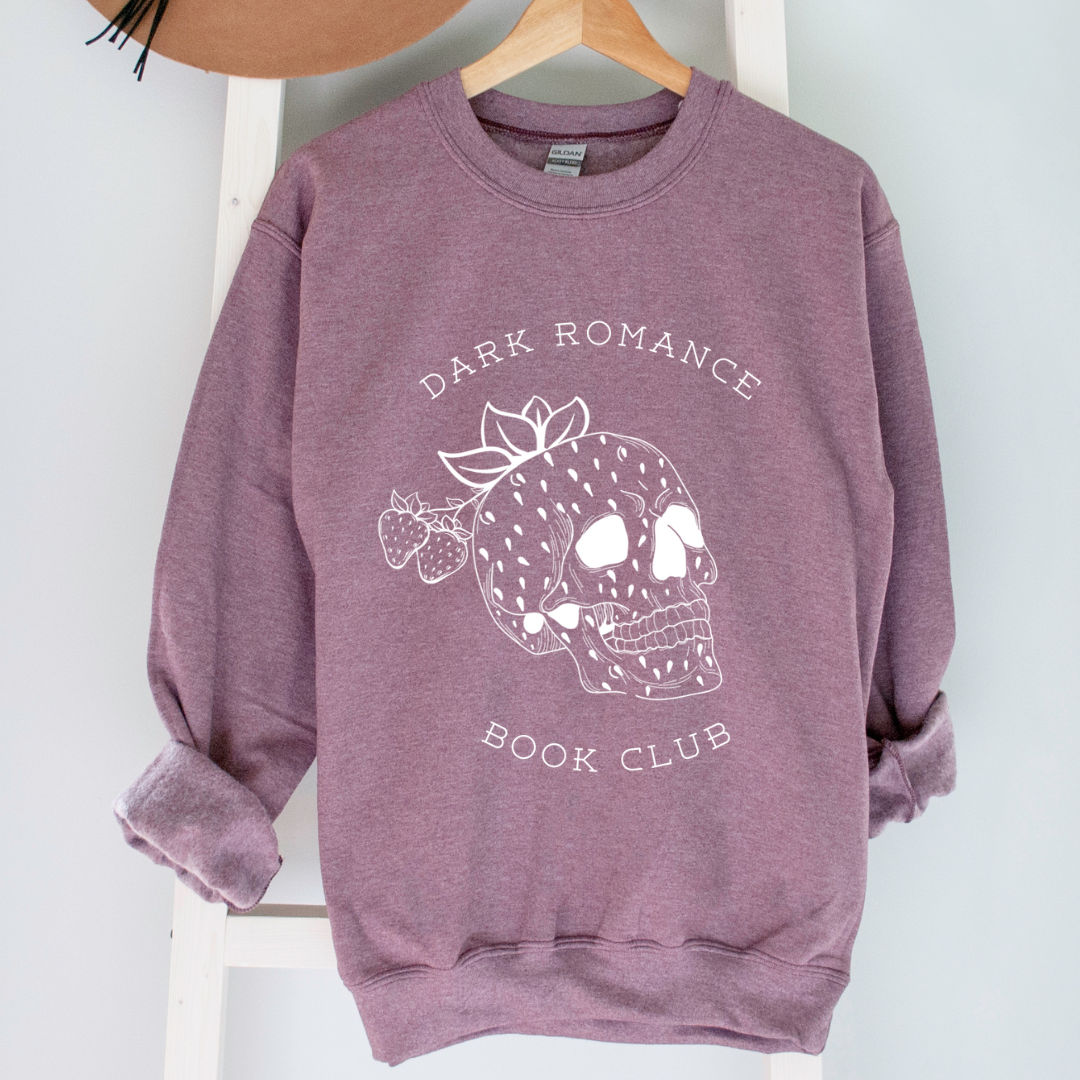 Strawberry Skull Crewneck Heather Maroon