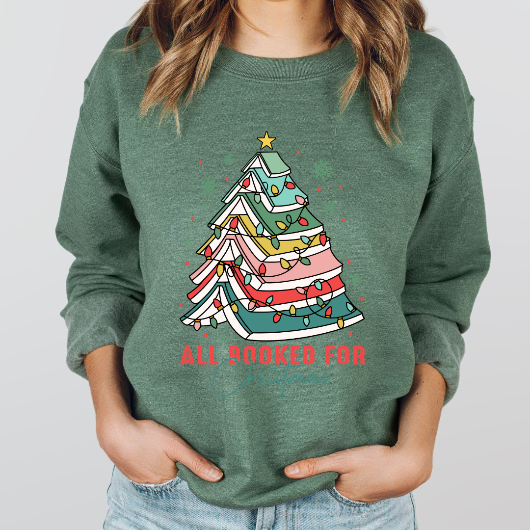 Holiday Book Tree Crewneck