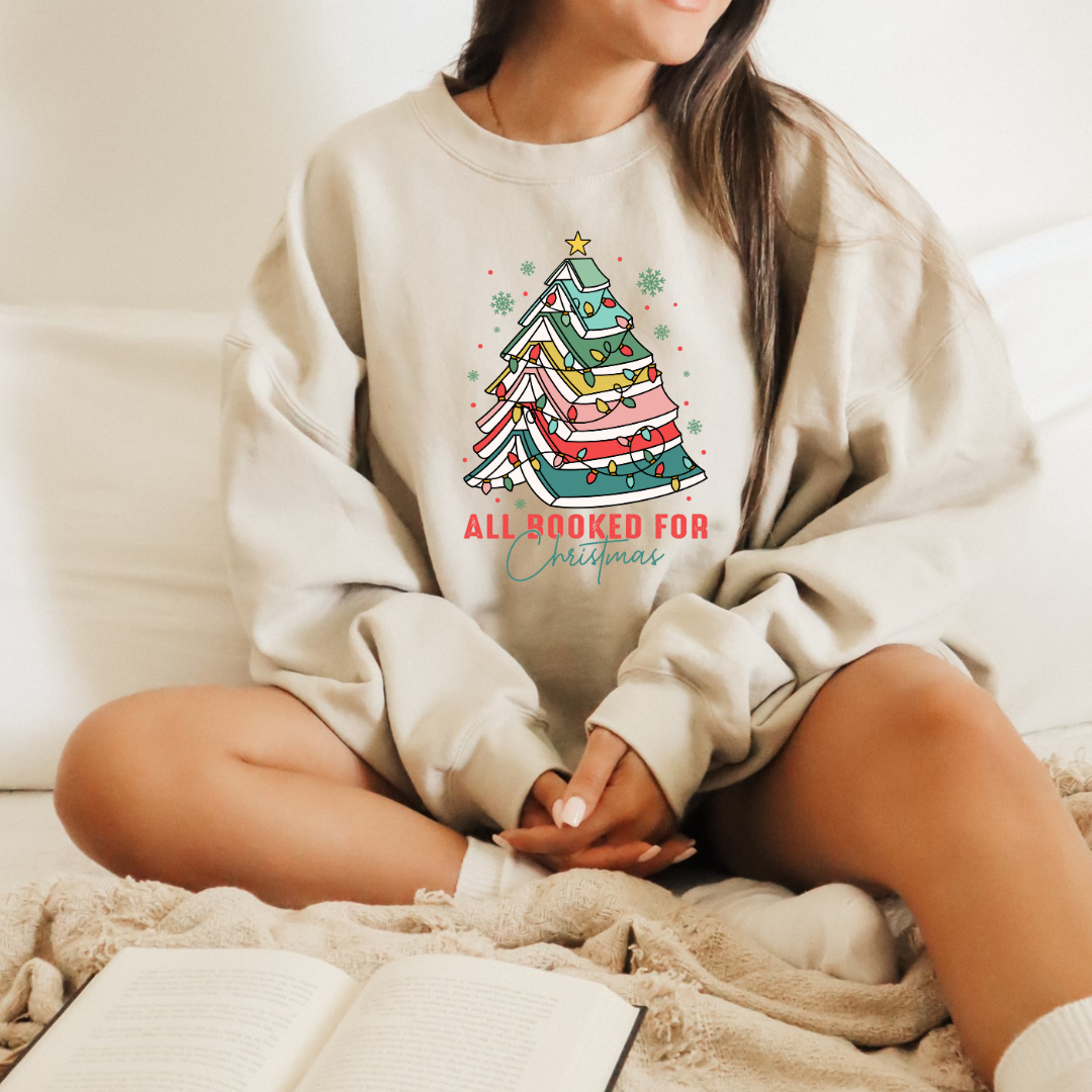 Holiday Book Tree Crewneck