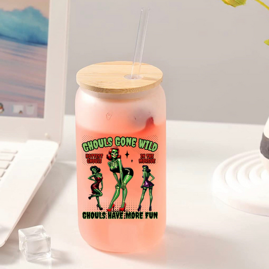 Ghouls Gone Wild Glass Tumbler