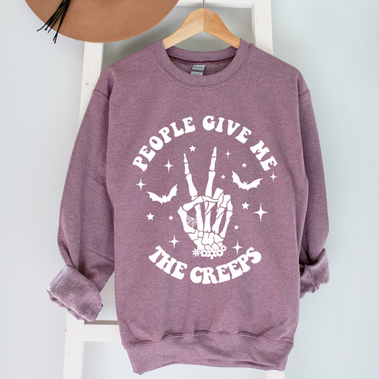 People Give Me The Creeps Crewneck (W)