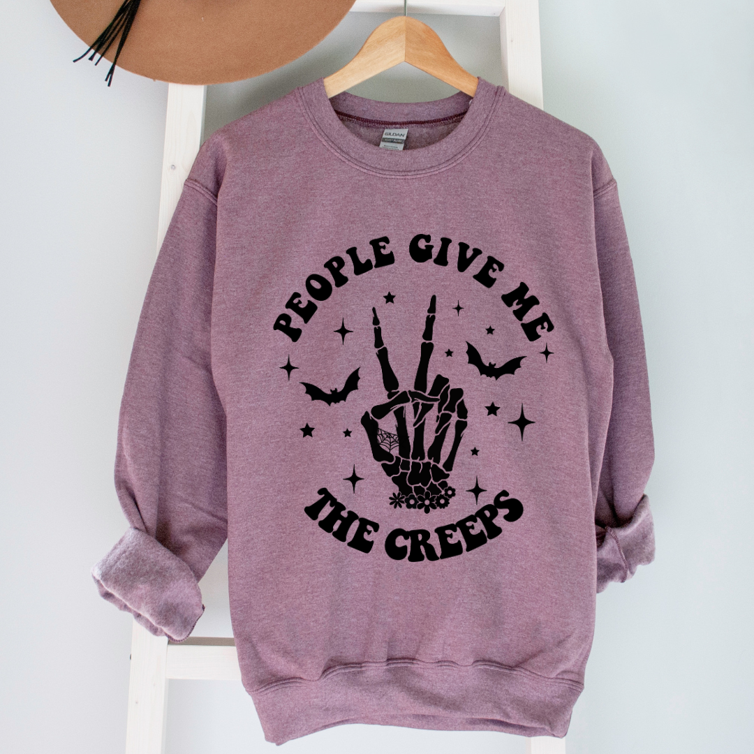 People Give Me The Creeps Crewneck (B)