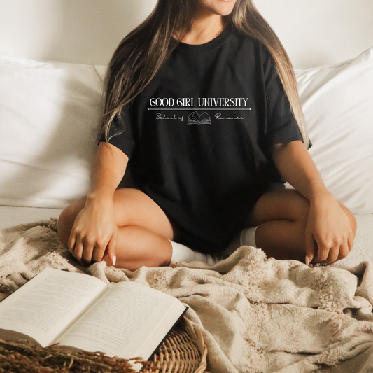 Good Girl University T Shirt Black